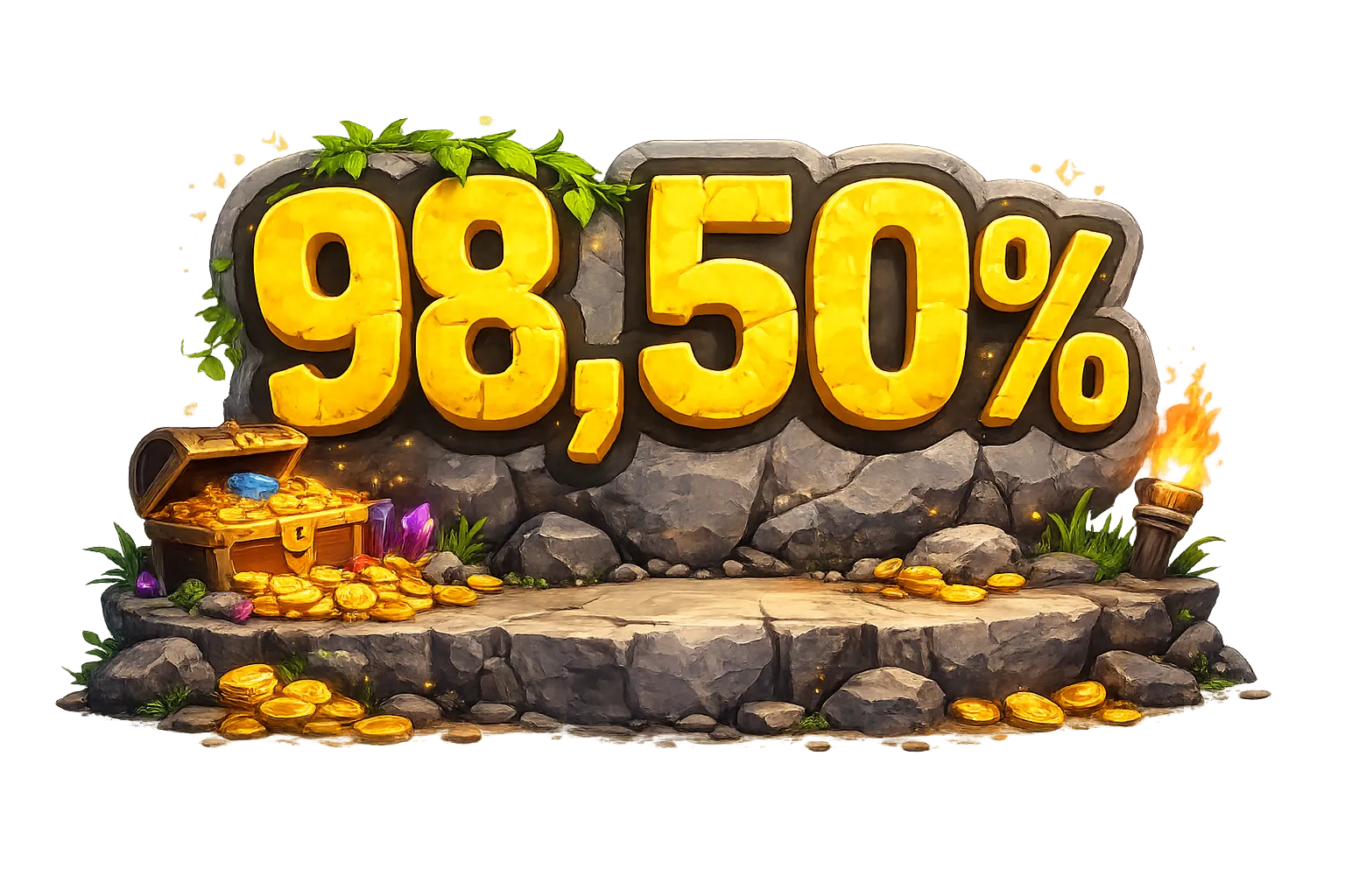 98,50% բարձր RTP